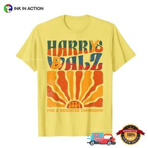 Harry Balz Funny Harris Walz 2024 For A Brighter Tomorrow Retro Style T-shirt