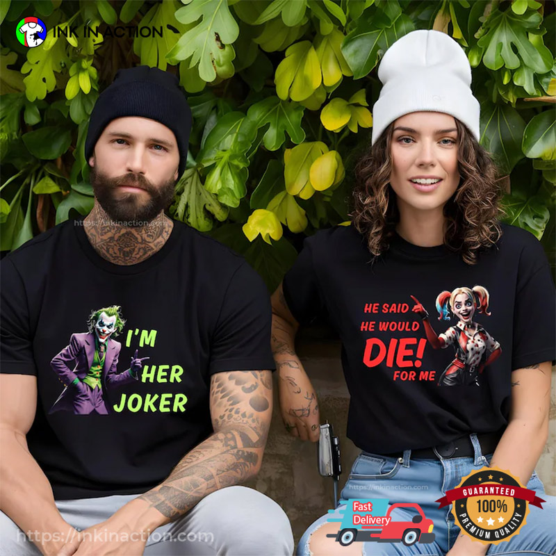 Joker and harley quinn couple hoodies hotsell