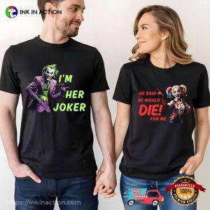 Her Joker & His Harley Couple Matching T-shirt