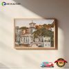 Hocus Pocus House Watercolor Painting Wallart