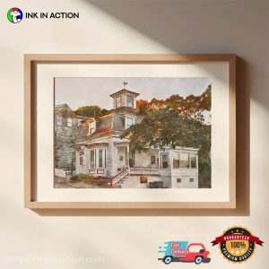 Hocus Pocus House Watercolor Painting Wallart 3