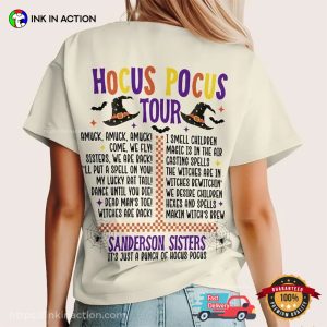 Hocus Pocus Tour Sanderson Sisters 2 Sided T shirt 1