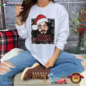 Home Malone Santa Claus Xmas T shirt 2