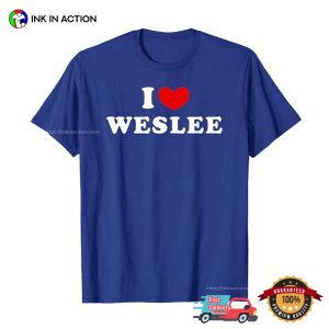 I Love Wes Lee Basic T shirt 1