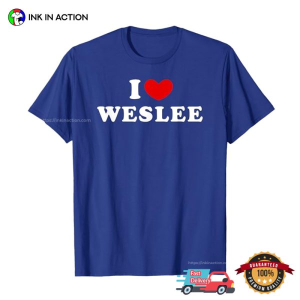 I Love Wes Lee Basic T-shirt