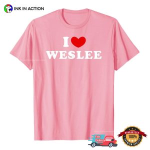 I Love Wes Lee Basic T shirt 2