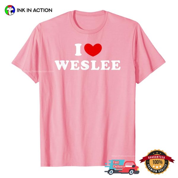 I Love Wes Lee Basic T-shirt