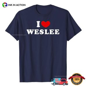 I Love Wes Lee Basic T shirt 3