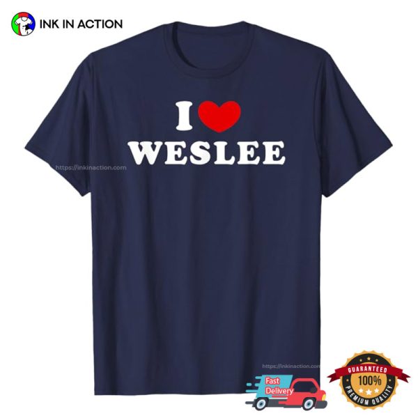 I Love Wes Lee Basic T-shirt