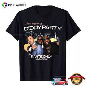 Invite Only All Ages P Diddy Party T shirt 3