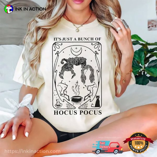 It’s Just A Bunch Of Hocus Pocus Tarot Card Comfort Colors T-shirt