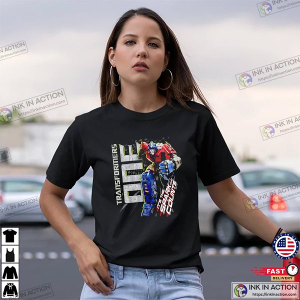 It’s The Spark That Counts Optimus Prime Transformers One Tee