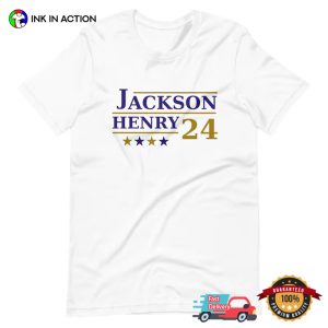 Jackson And Henry 2024 Campaign T shirt, Ravens Merch 1