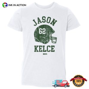 Jason Kelce 62 Philadelphia Football Vintage T shirt 2