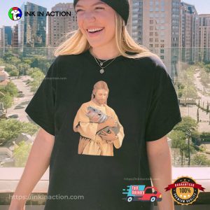 Jesus Hold Baby Moo Deng T shirt 1