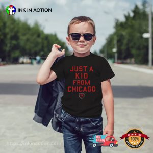 Just A Kid From Chicago NFL Chicago Bears Football Tee 2