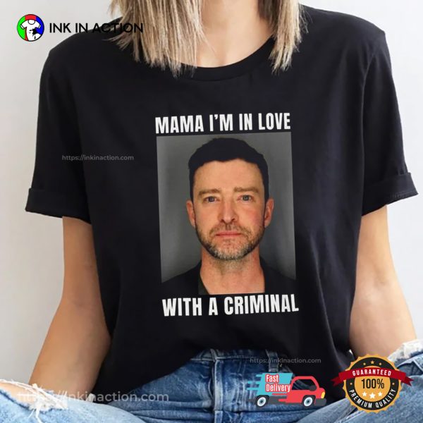 Justin Timberlake Mugshot Funny T-shirt