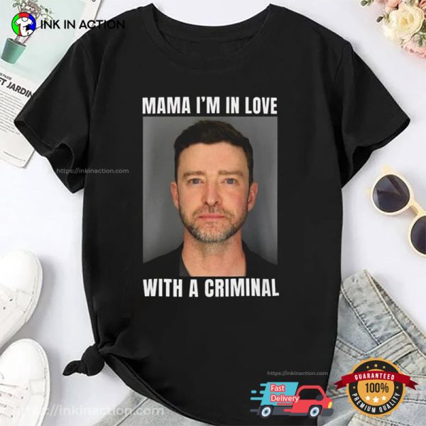 Justin Timberlake Mugshot Funny T-shirt