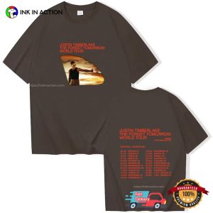 Justin Timberlake World Tour 2024 Schedules 2 Sided T shirt 1