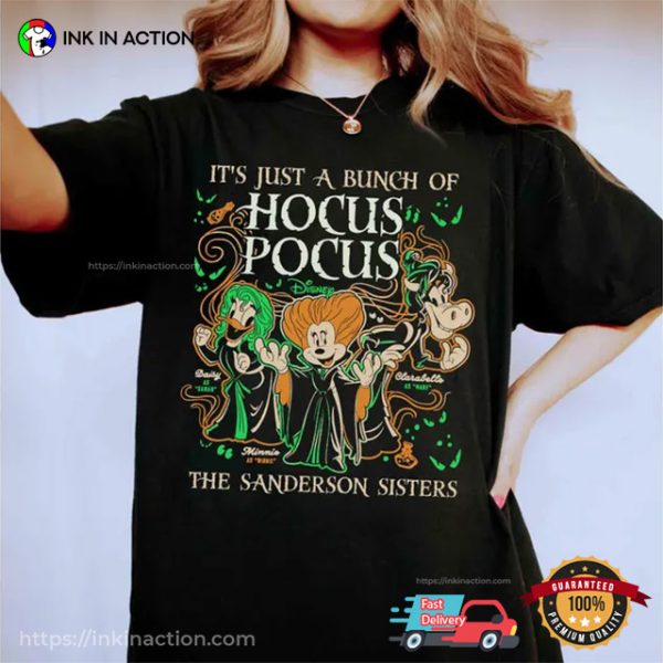 Just’s A Bunch Of Hocus Pocus Minnie Daisy Clarabelle Comfort Colors T-shirt