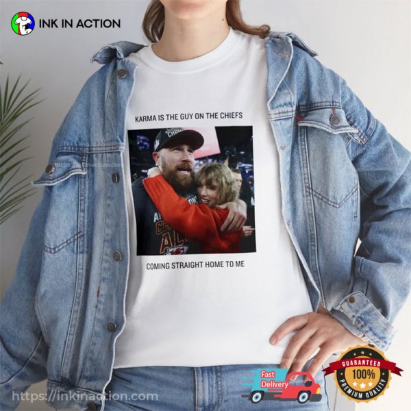 KARMA Taylor Swift X Travis Kelce Couple Tayvis T-shirt