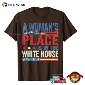 Kamala Harris 2024 A Woman's Place Is In White House Vintage T shirt 3