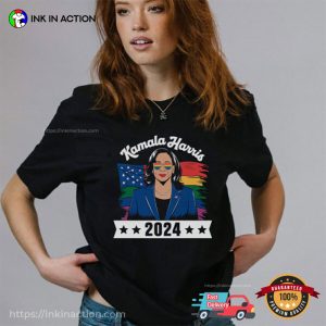 Kamala Harris Madam President USA 2024 Fight For LGBT Tee 1