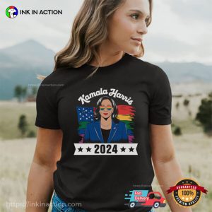 Kamala Harris Madam President USA 2024 Fight For LGBT Tee 2