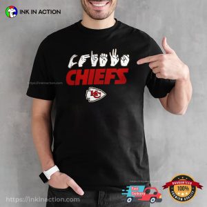 Kansas City Chiefs Handsign Language T shirt 2