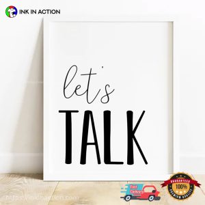 Let’s Talk SLP Therapy Classic Poster