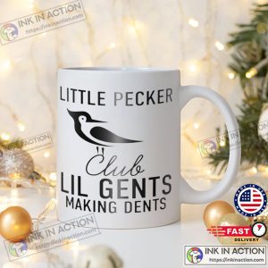 Lil Gents Making Dents Funny Birds Quote Coffee Tea Ceramic Mug