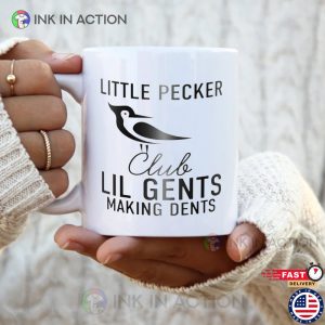 Lil Gents Making Dents Funny Birds Quote Coffee Tea Ceramic Mug