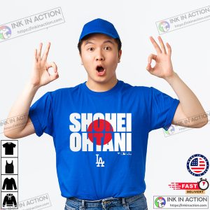 Los Angeles Dodgers Shohei Ohtani Fanatics Royal Flag T shirt