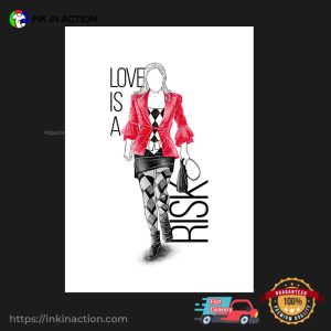 Love Is A Risk Harley Quinn Lady Gaga Wall Art 1