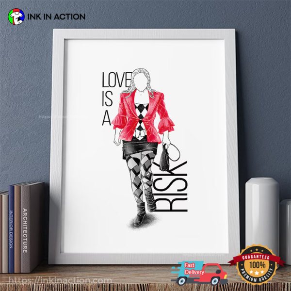 Love Is A Risk Harley Quinn Lady Gaga Wall Art