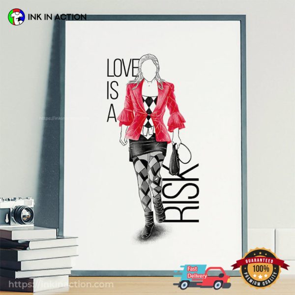 Love Is A Risk Harley Quinn Lady Gaga Wall Art