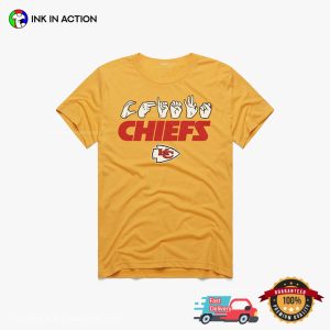 Love Sign With Kansas City Chiefs Football T shirt 3