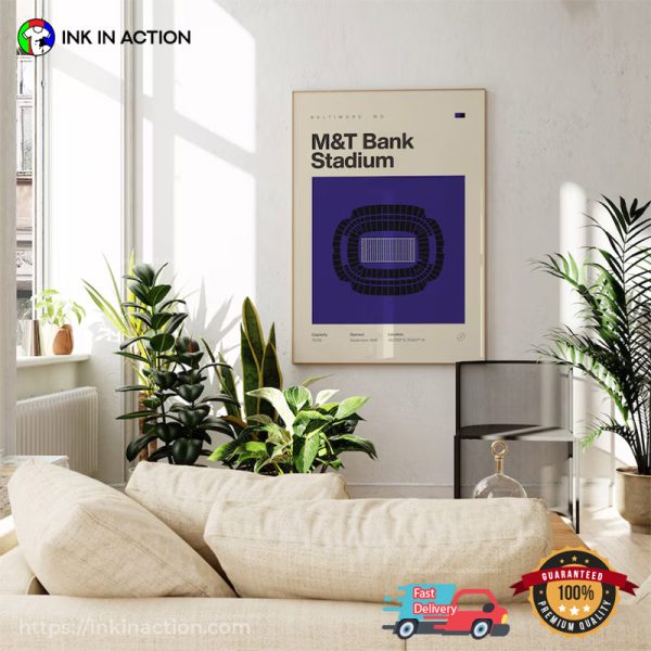 M&T Bank Stadium Baltimore Ravens Poster