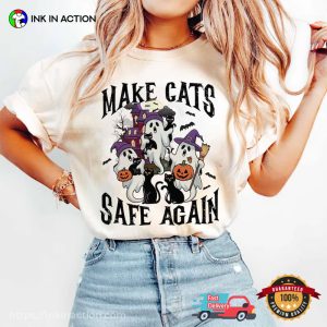 Make Cats Safe Again Funny Presidential Election Comfort Colors T shirt 2