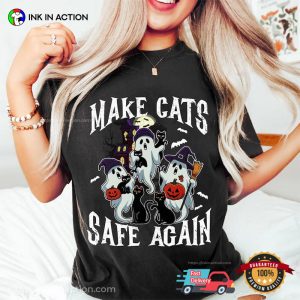 Make Cats Safe Again Funny Presidential Election Comfort Colors T shirt 3