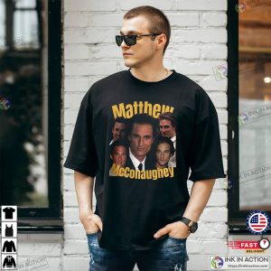 Matthew McConaughey Collage Vintage Style T shirt 2