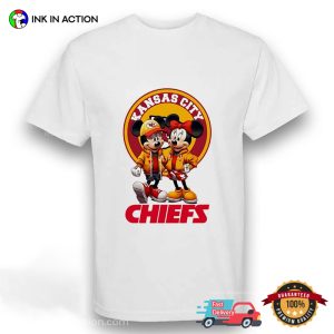 Mickey And Minnie Mouse Kansas City Chiefs Fan Disney T shirt 3