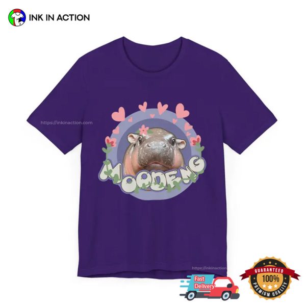 Moo Deng Bouncy Pig Lovely T-shirt