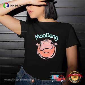 Moo Deng Portrait Art T shirt 2