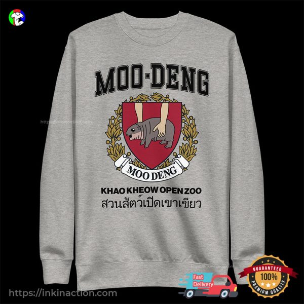 Moo Deng University Logo T-shirt