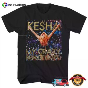 My Crazy Beautiful Life Ke$ha Concert T shirt 3