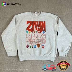 Nobody Is Listening Album Cover Zayn Malik Music T shirt 1