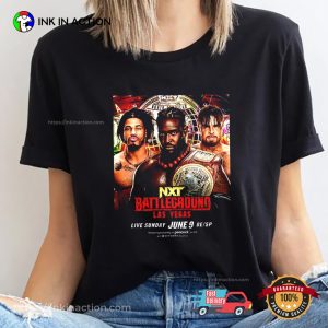 Oba Femi Vs Wes Lee Vs Joe Coffey WWE NXT Battleground Las Vegas T shirt 1