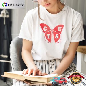 Olivia Rodrigo GUTS Album Butterfly Graphic T-shirt