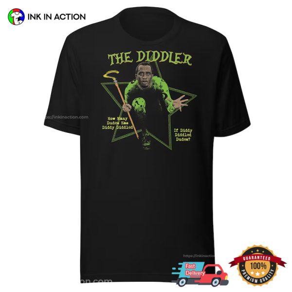 P Diddy Funny The Diddler Ironic T-Shirt